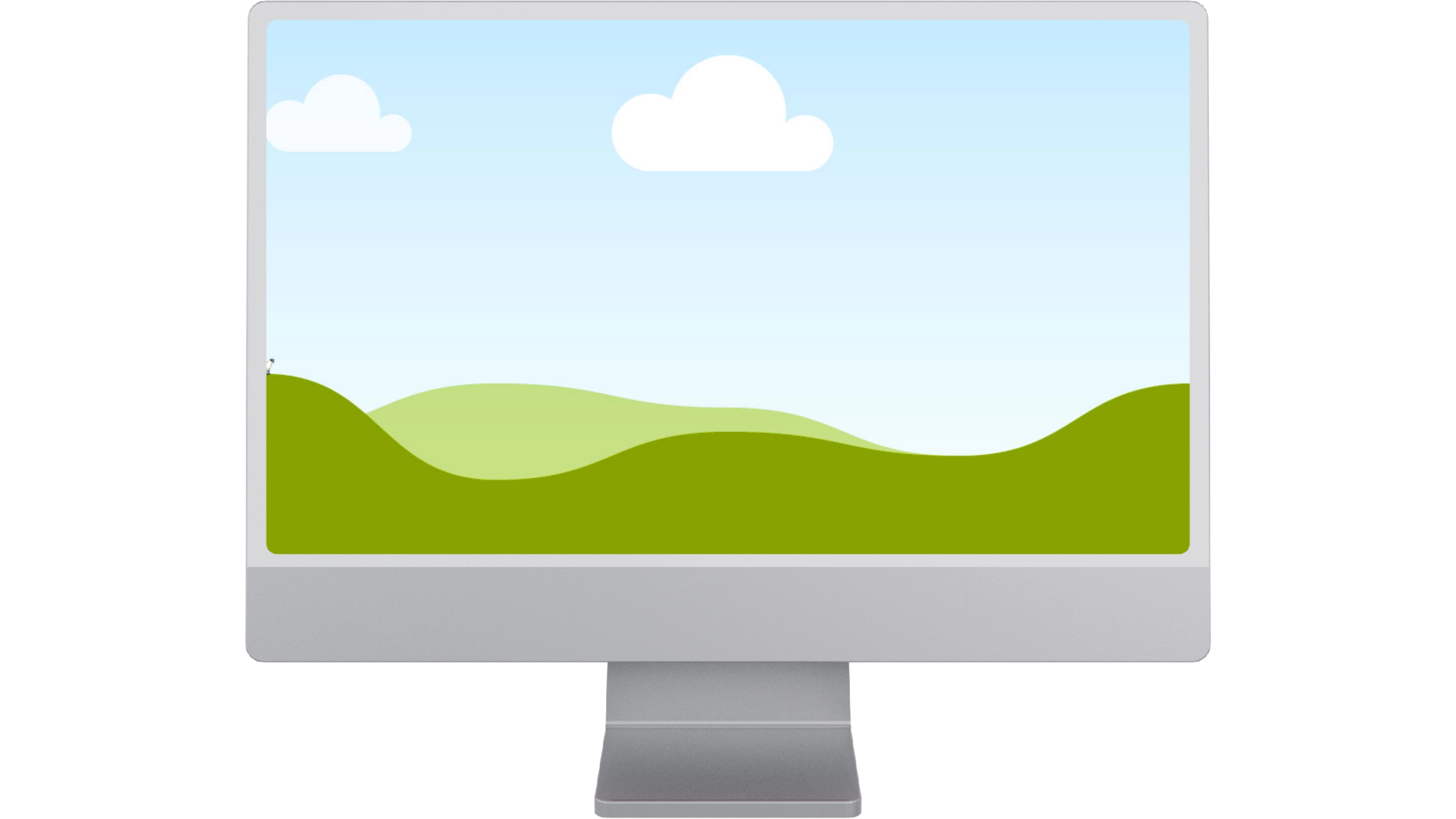 Monitor mockup project preview
