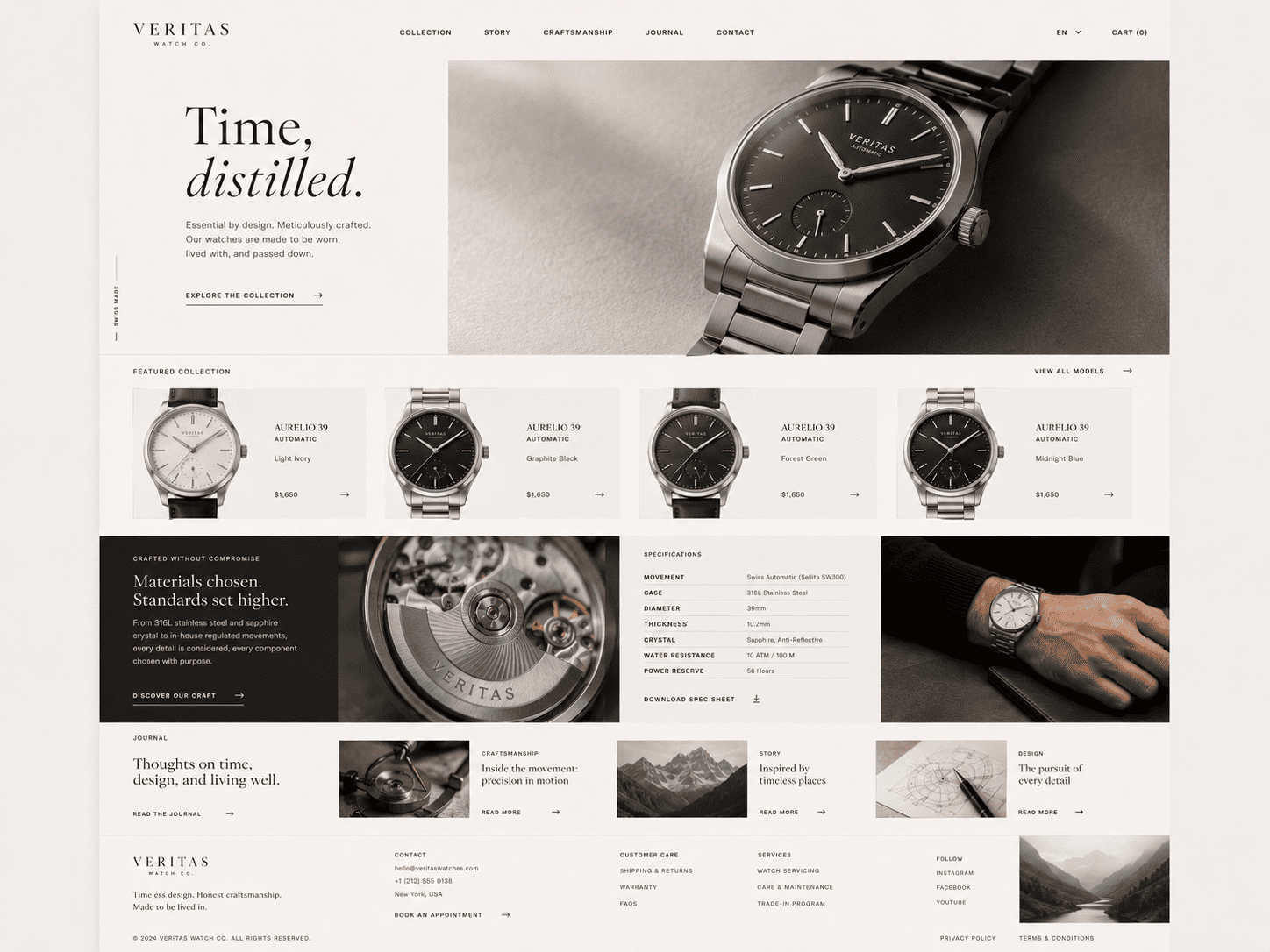Veritas timepieces background